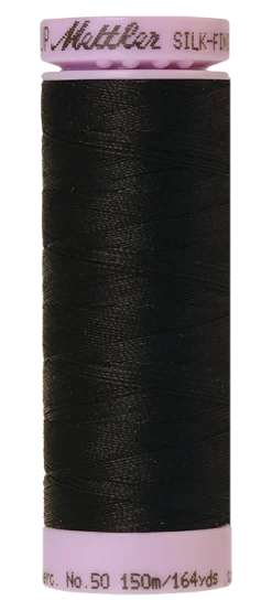 Amann Mettler Silk-finish cotton naaigaren | 150m | Zwart