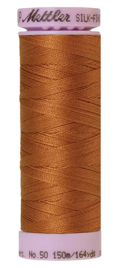Amann Mettler Silk-finish cotton naaigaren | 150m | Donker okergeel