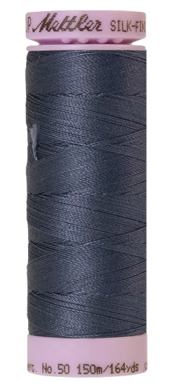 Amann Mettler Silk-finish cotton naaigaren | 150m | Donker staalblauw
