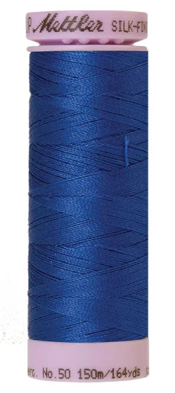 Amann Mettler Silk-finish cotton naaigaren | 150m | Blauw