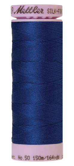 Amann Mettler Silk-finish cotton naaigaren | 150m | Kobaltblauw