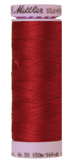 Amann Mettler Silk-finish cotton naaigaren | 150m | Donkerrood