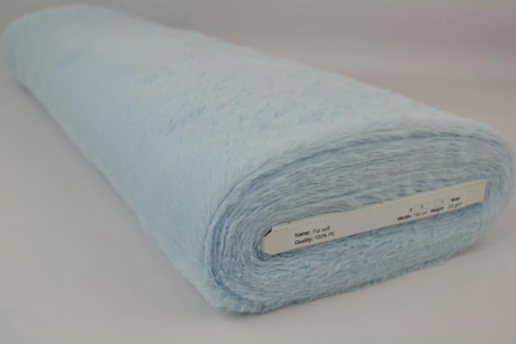 Bont kortharig (pluche) – Babyblauw