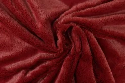 Bont kortharig (pluche) – Bordeauxrood