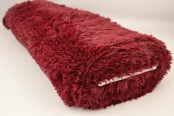 Bont langharig (Pluche / Fluffy) – Bordeauxrood