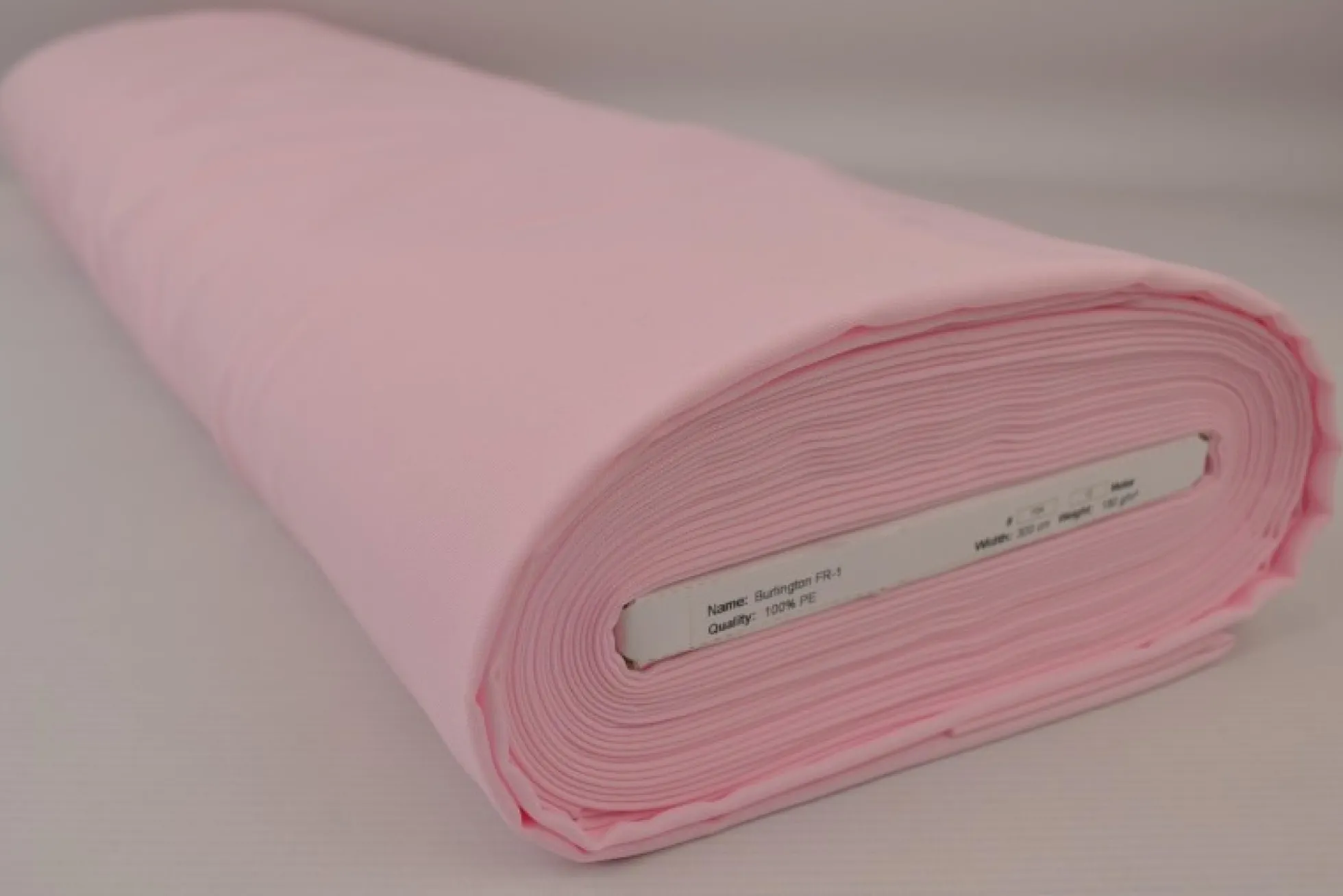Brandvertragende stof: Babyroze 300cm breed