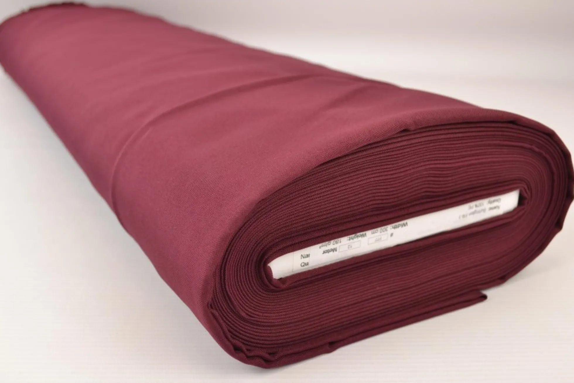 Brandvertragende stof: Bordeauxrood 300cm breed