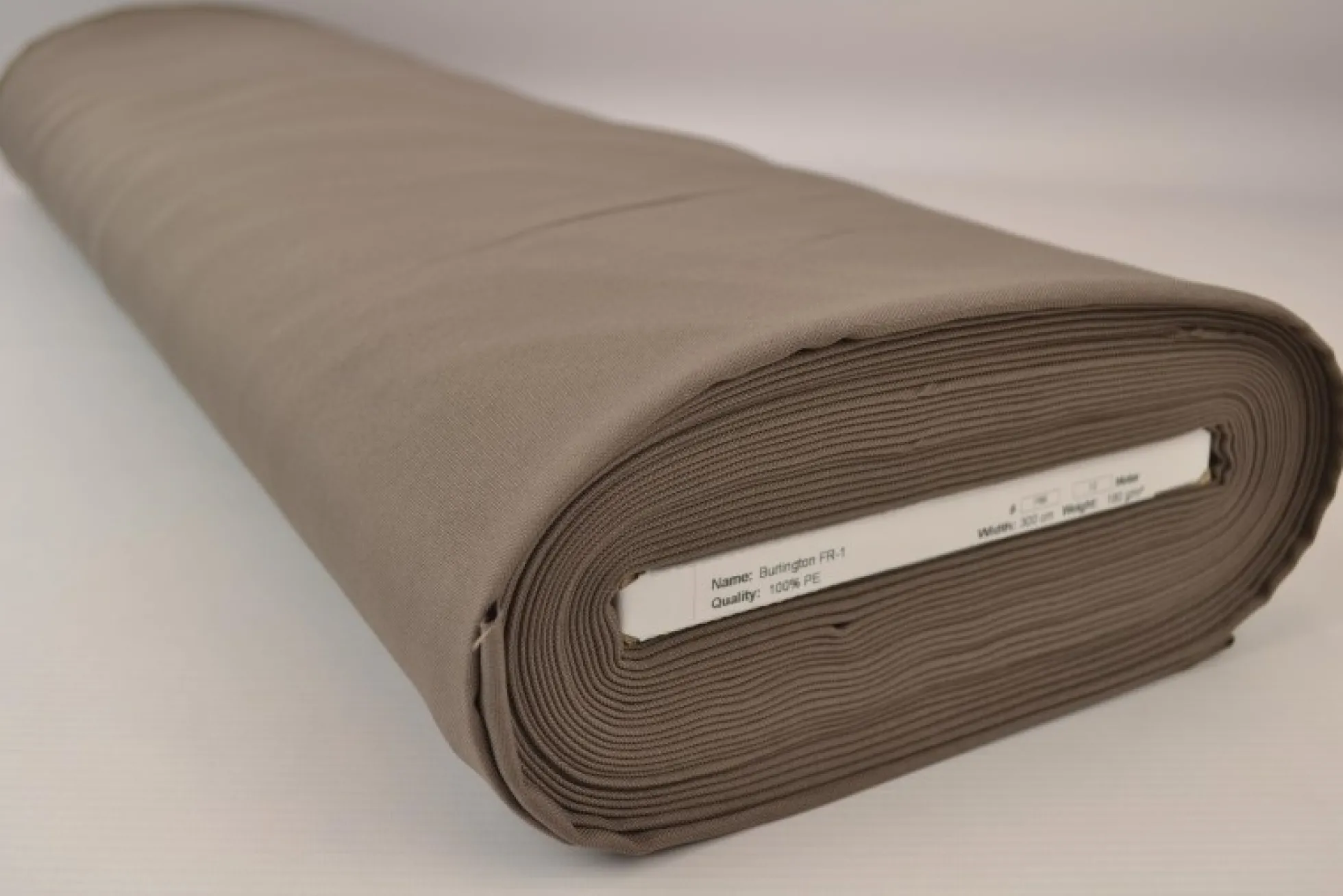 Brandvertragende stof: Taupe 300cm breed