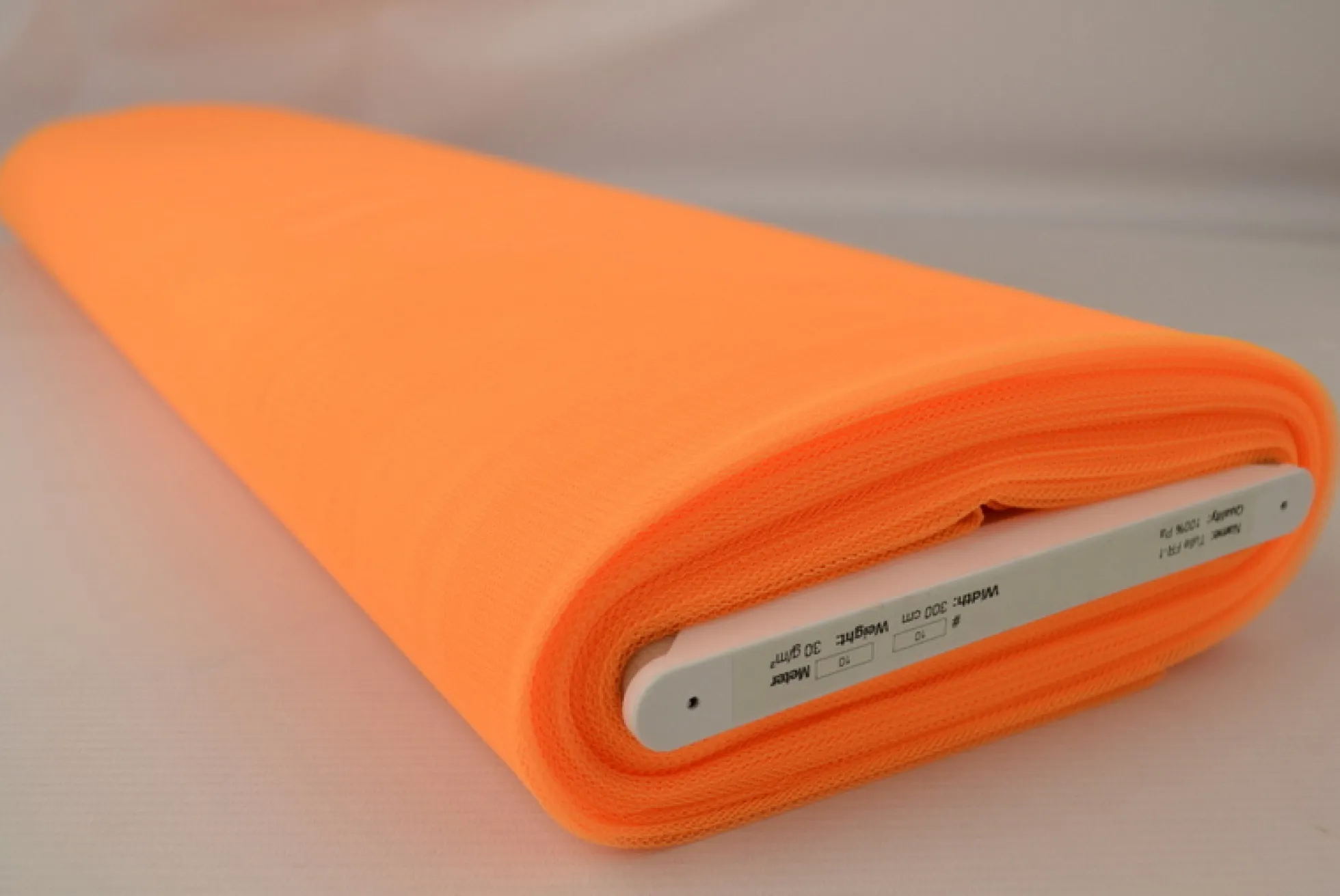 Brandvertragende tule – Oranje 300cm breed