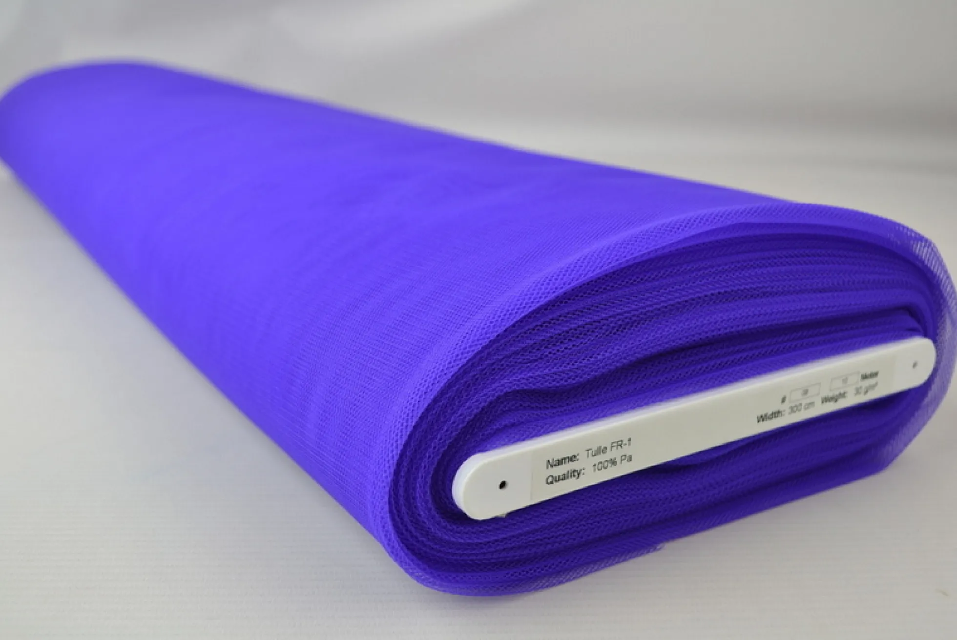 Brandvertragende tule – Paars 300cm breed