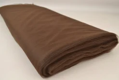 Brandvertragende tule soft – Bruin 280cm breed