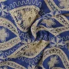 Broderie jeanslook – Blue vintage floral