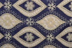 Broderie jeanslook – Dark blue vintage floral