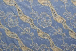 Broderie jeanslook – Light blue botanic heirloom