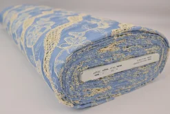 Broderie jeanslook – Light blue botanic heirloom