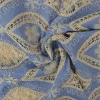 Broderie jeanslook – Light blue vintage floral