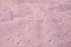 Broderie katoen – Daisy blush