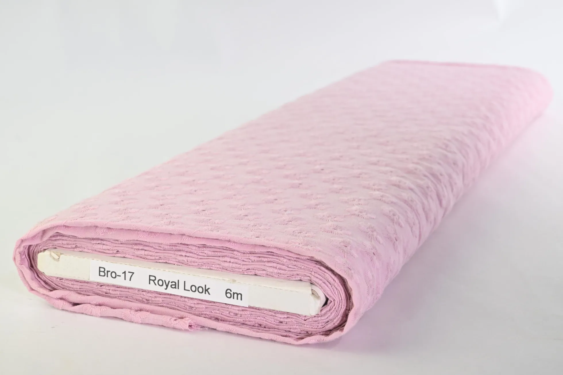 Broderie katoen – Daisy blush
