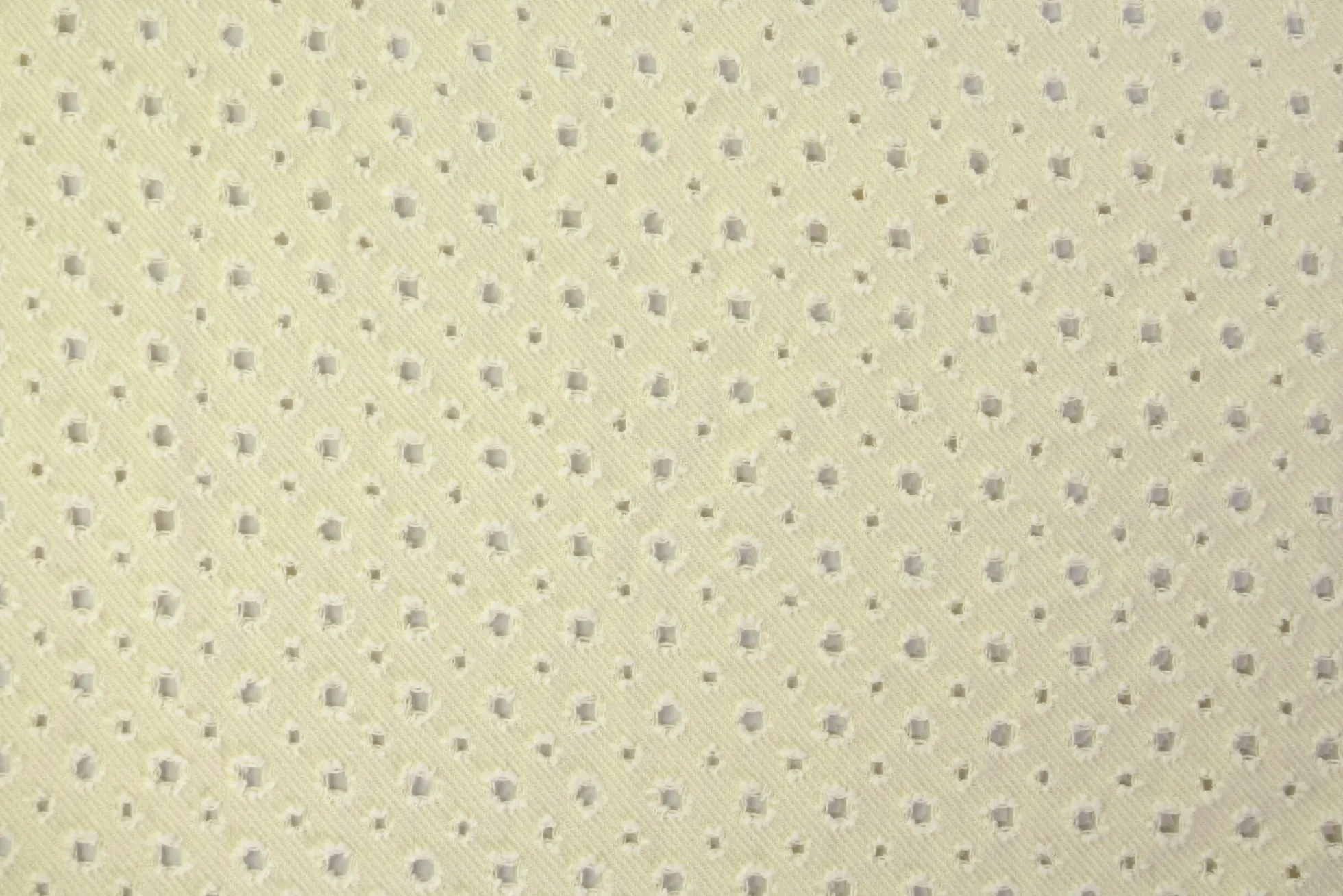 Broderie katoen – Fancy denim ecru