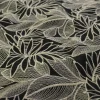 Broderie katoen – Noir botanique
