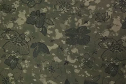 Chiffon – Dark mossy green floral