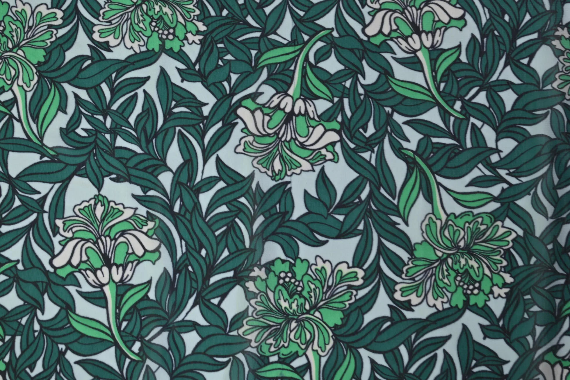 Chiffon – Jungle leaves
