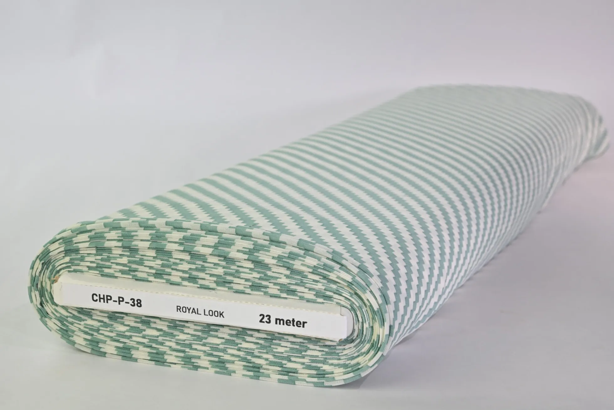 Chiffon – Minty zigzag lines
