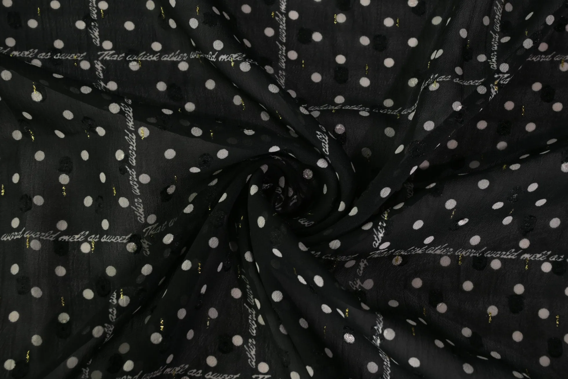 Chiffon – Polka dots Paris