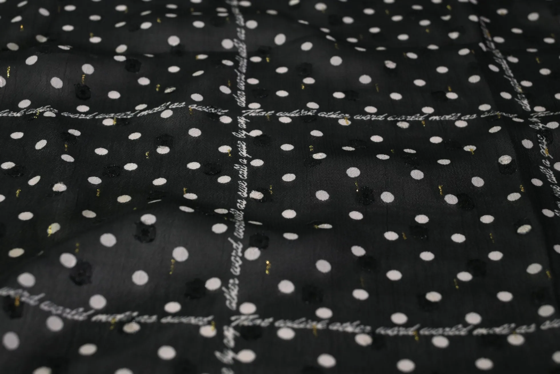 Chiffon – Polka dots Paris