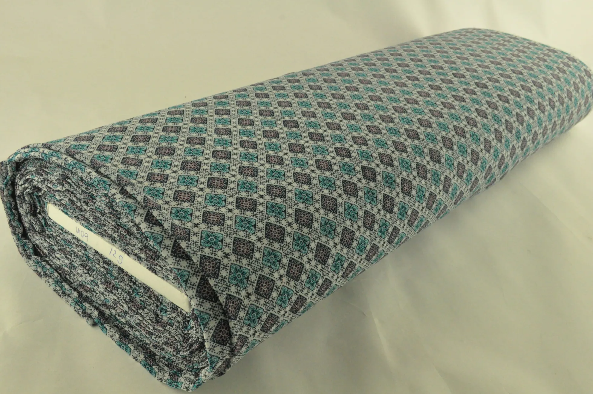 Chiffon – Turquoise & old pink mosaic