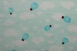 Coral Fleece – Balloons on mint