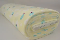 Coral Fleece – Balloons on soft yellow