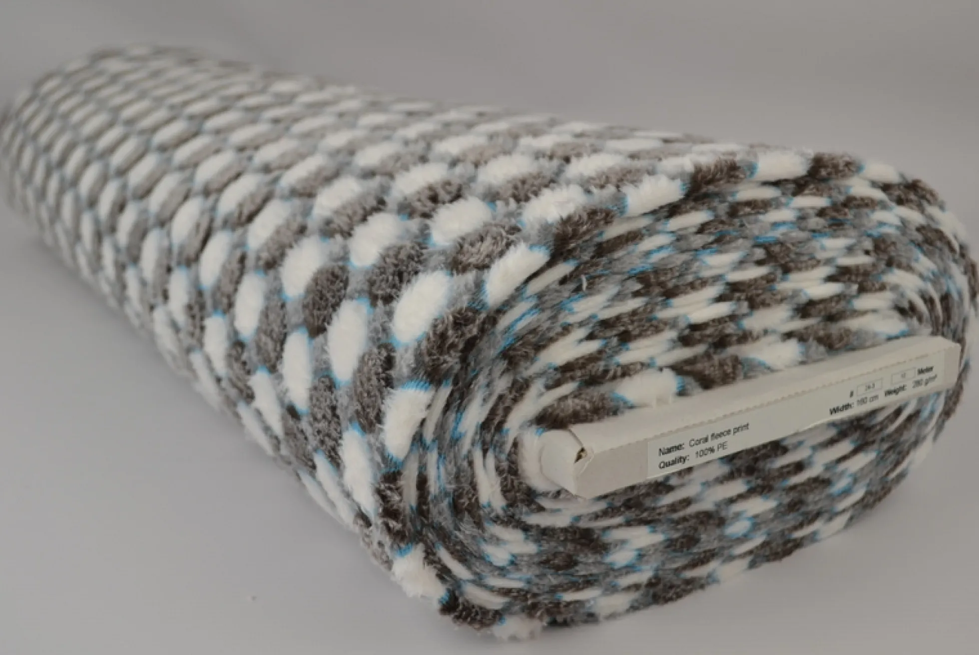 Coral fleece – Brown dots