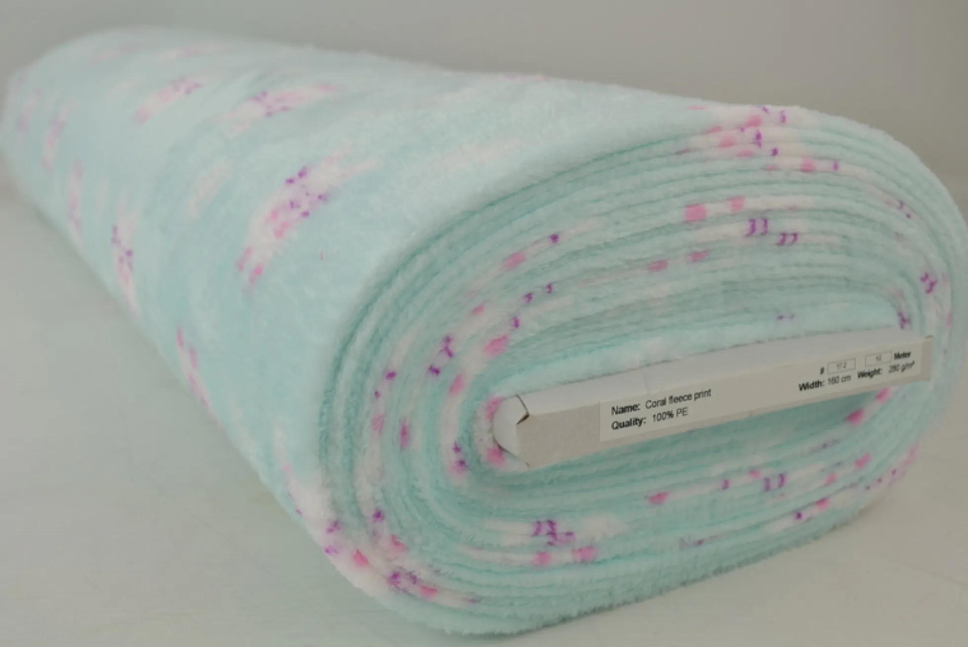 Coral Fleece – Bunnies on mint