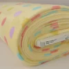 Coral Fleece – Colorful dots on yellow