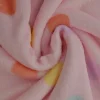 Coral Fleece – Colorful dots on baby pink
