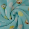 Coral Fleece – Monkey dots on aqua