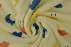 Coral Fleece – Moon & stars yellow