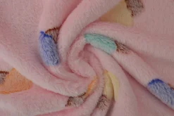 Coral Fleece – Mushrooms on pink