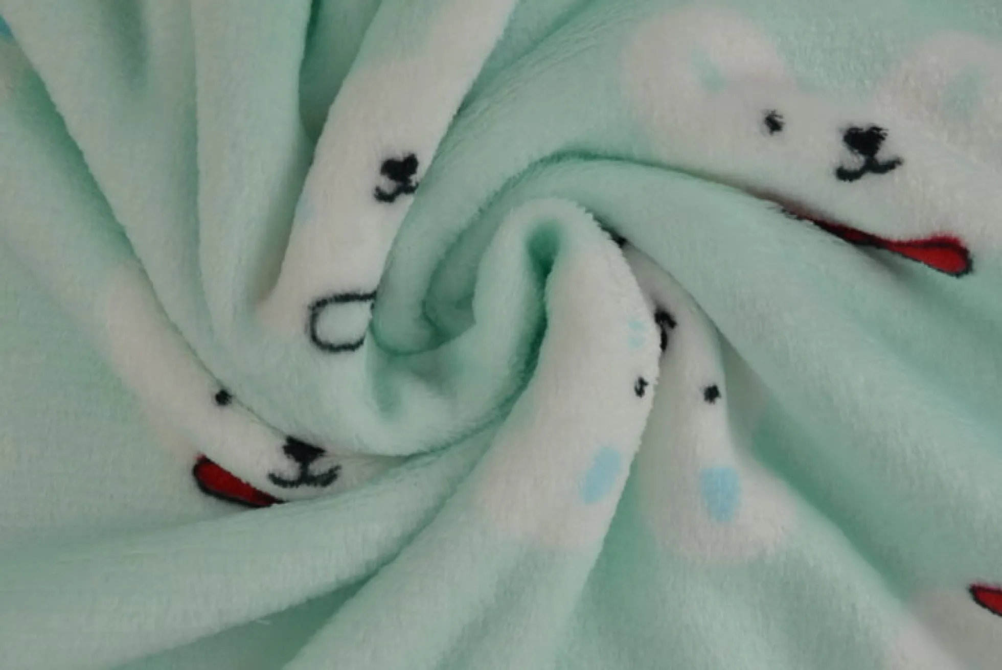 Coral Fleece – Polar bears mint