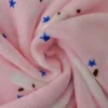 Coral Fleece – Sheeps & stars on soft pink