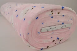 Coral Fleece – Sheeps & stars on soft pink