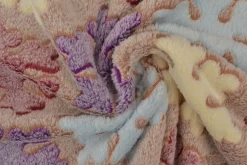 Coral fleece – Winter brown / blue / purple & bordeaux