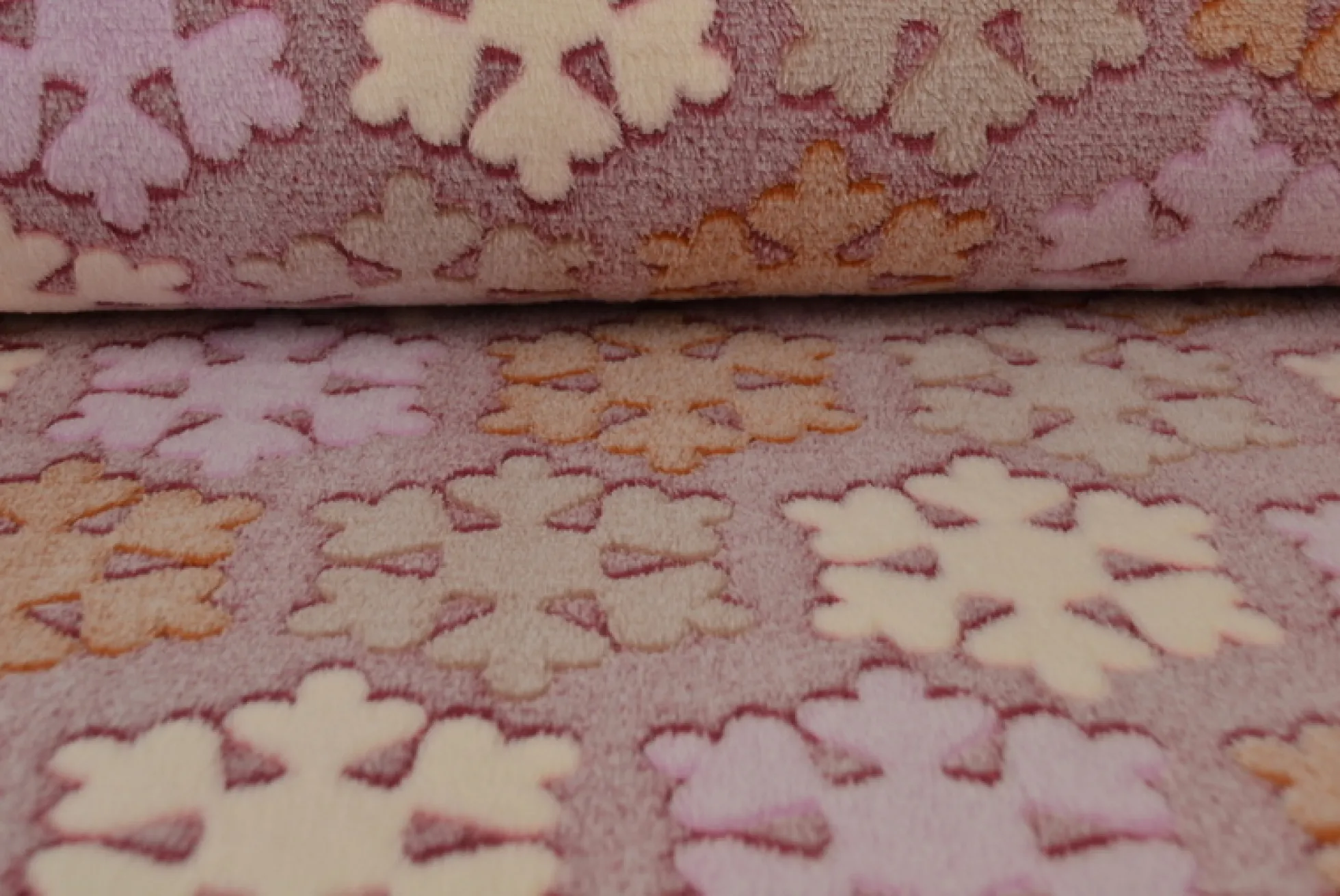 Coral fleece – Winter lila & bordeaux
