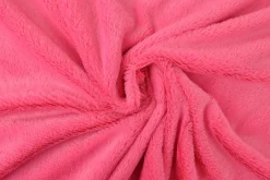 Coupon 185cm x 155cm | Bont kortharig (pluche) – Fuchsia