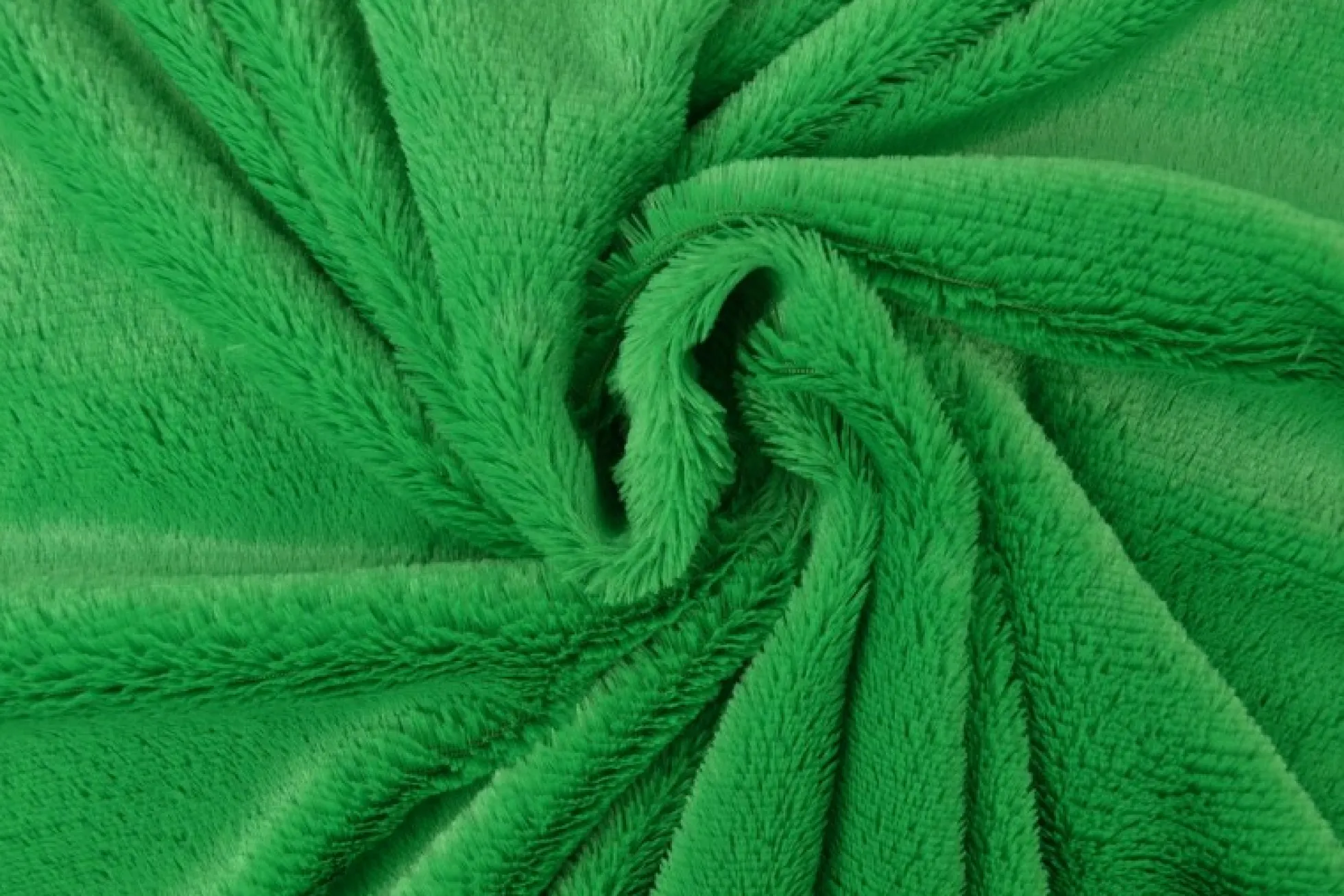 Coupon 185cm x 155cm | Bont kortharig (pluche) – Groen