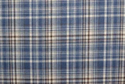 Coupon 120cm x 150cm | Flanel ruit – Donkerblauw, gebroken wit & donkerblauw