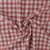 Coupon 75cm x 150cm | Flanel ruit – Licht steenrood & wit