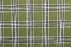 Coupon 55cm x 150cm | Flanel ruit – Mosgroen, lichtgrijs, gebroken wit & zwart