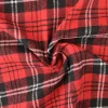 Coupon 180cm x 150cm | Flanel ruit – Rood, zwart & wit